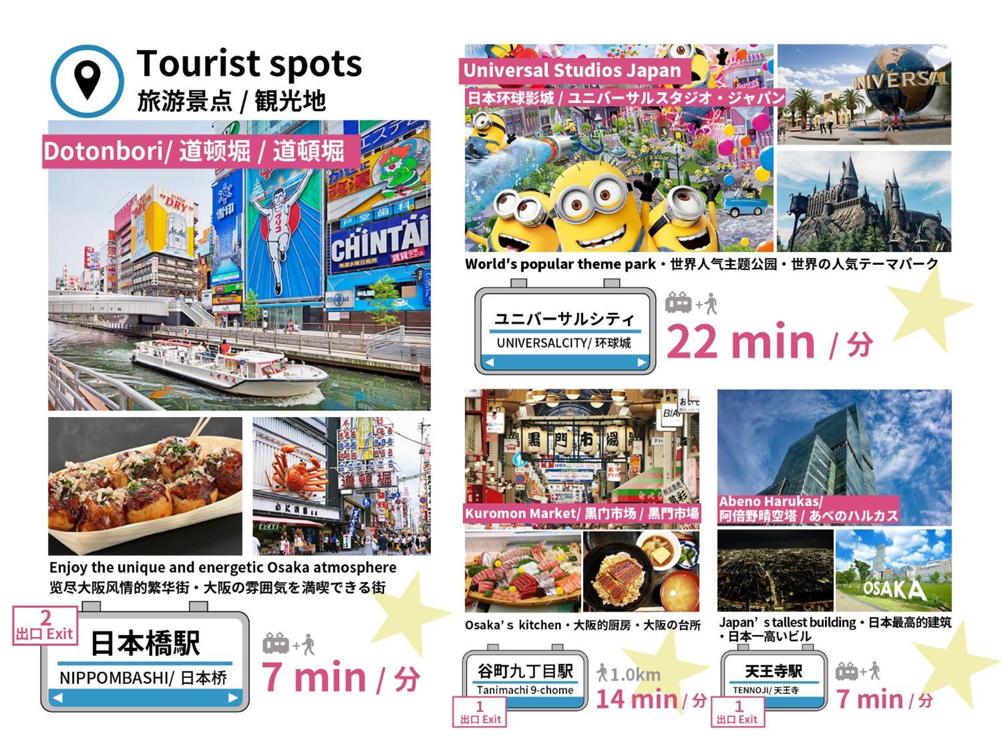 Bijou Suites Tohei Osaka Dış mekan fotoğraf